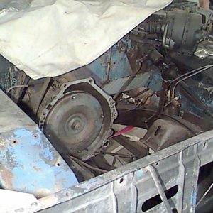 Engine removed