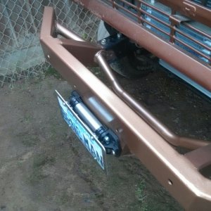 8274 Bumper mounted painted and legal with plate bracket