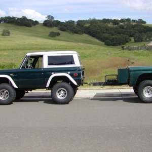 Bronco and Trailer